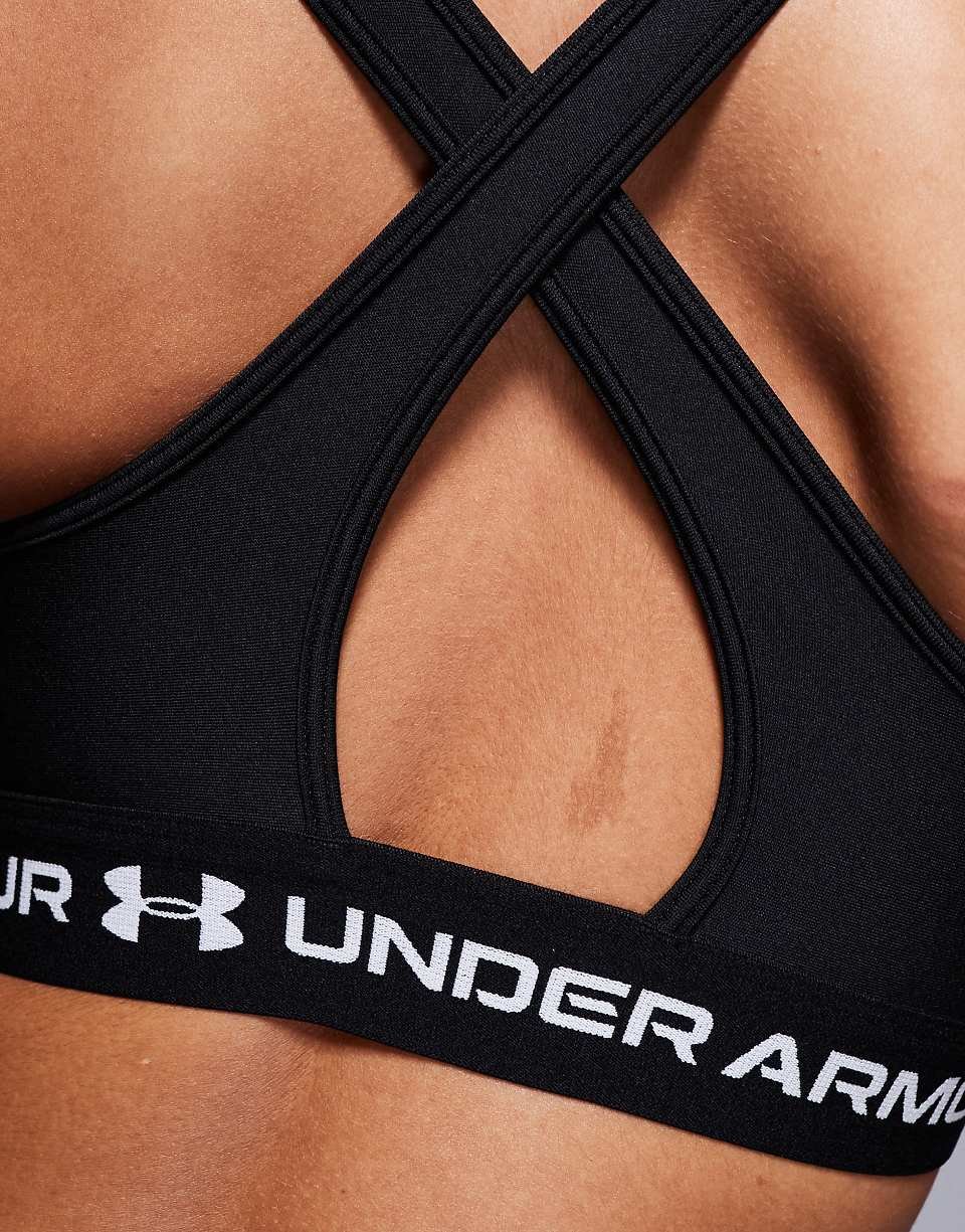 Brassière maintien moyen à dos croisé - Noir