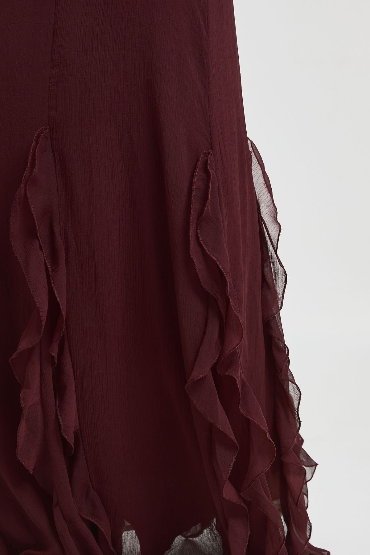 Robe maxi volantée à manches bouffantes - Grande taille