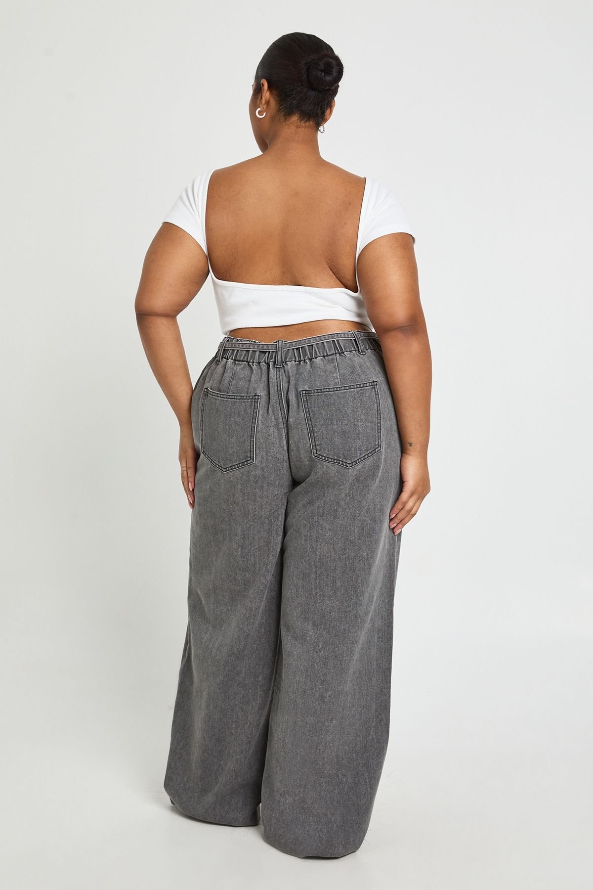 Jean à jambe large - Grande taille