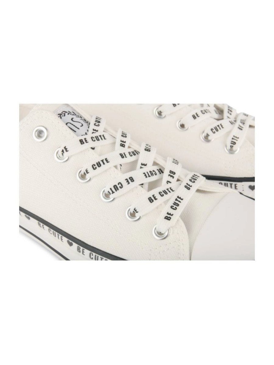 Baskets b toile bande « Be cute » byed