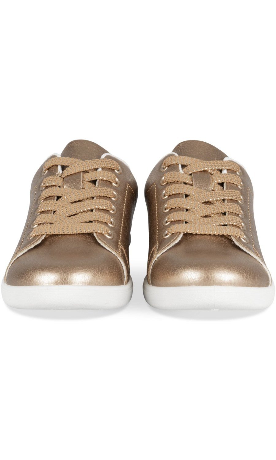 Bronze metallic sneakers