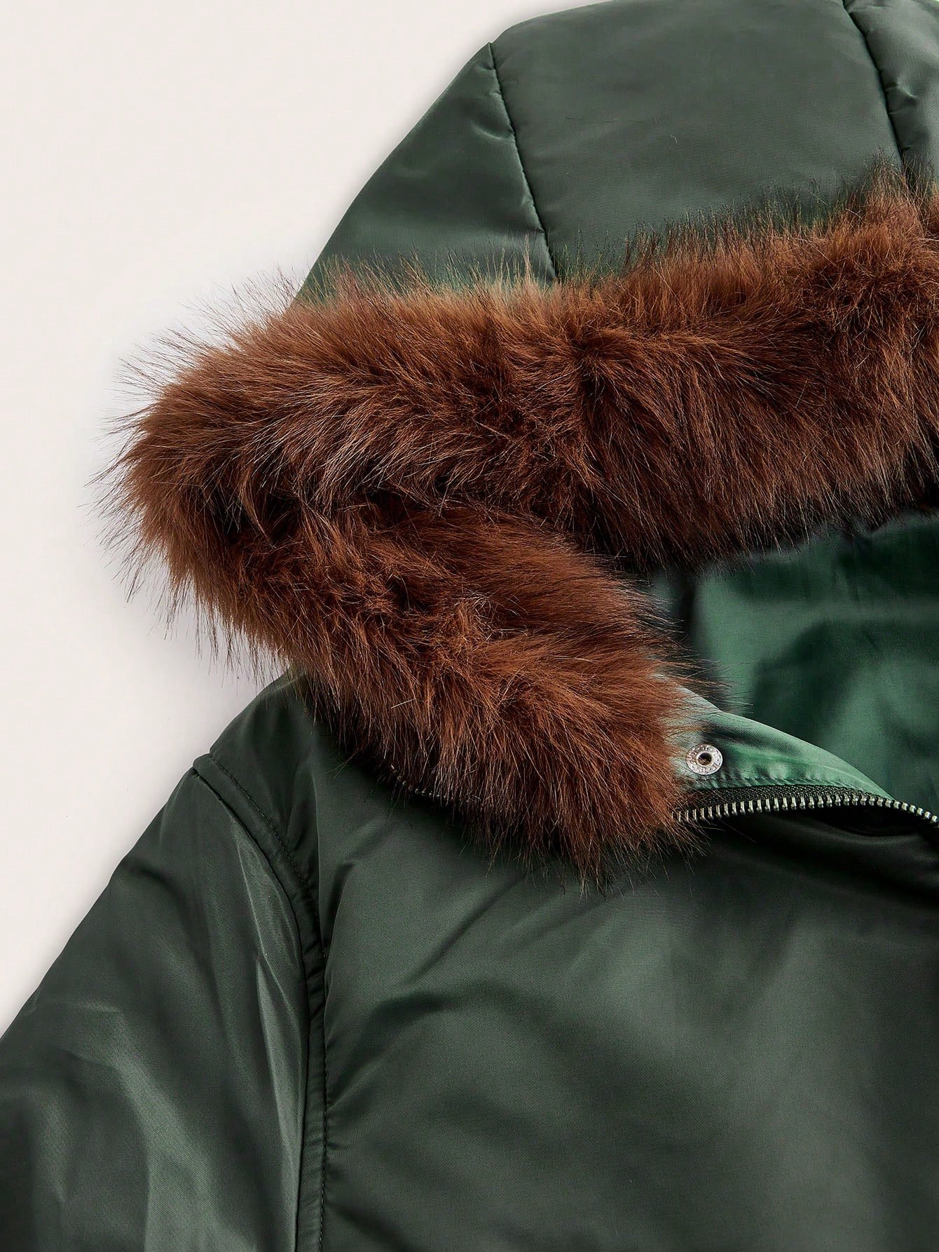 Parka d chta matelassée b capuche mbettna b fourrure