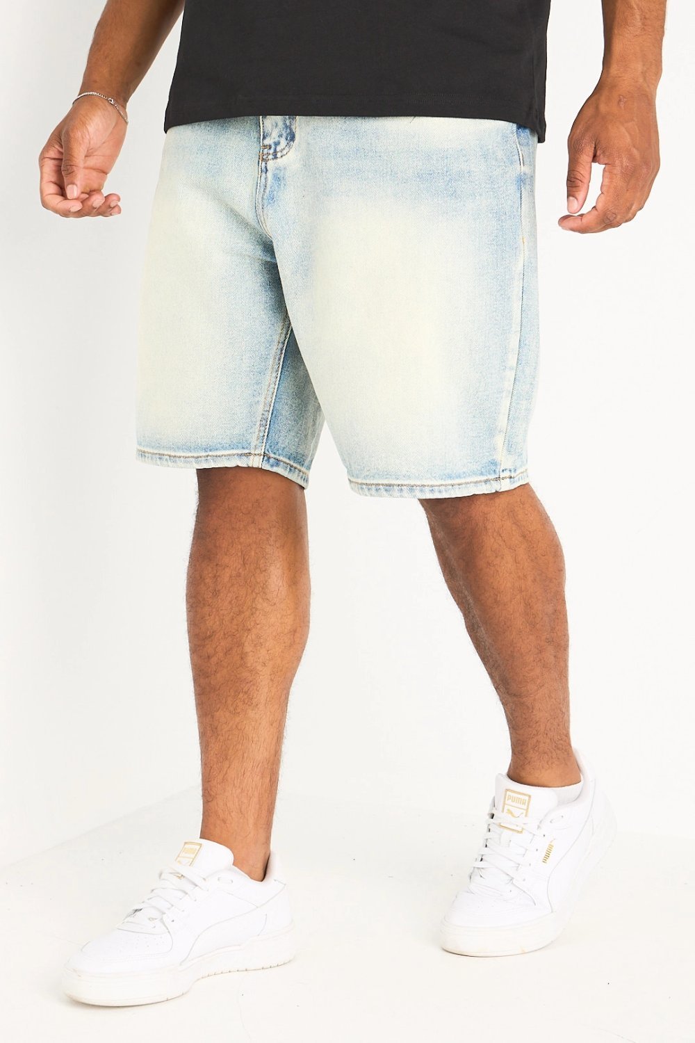 Short jean délavé jouj alwan zre9