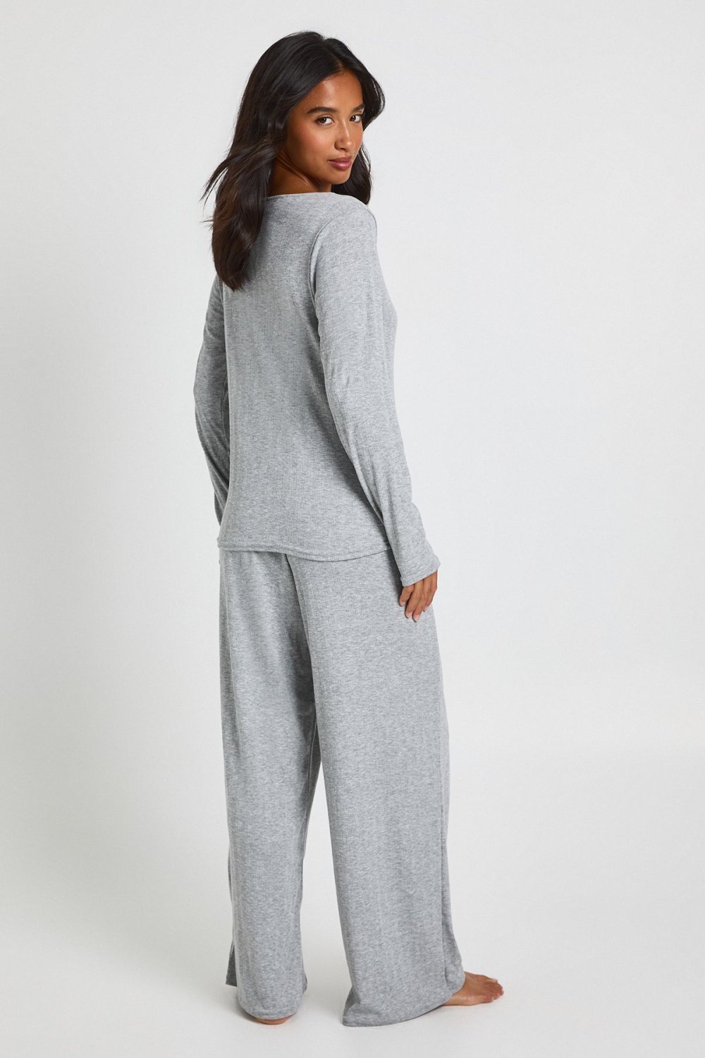 Pyjama haut et pantalon en maille pointelle - Petite