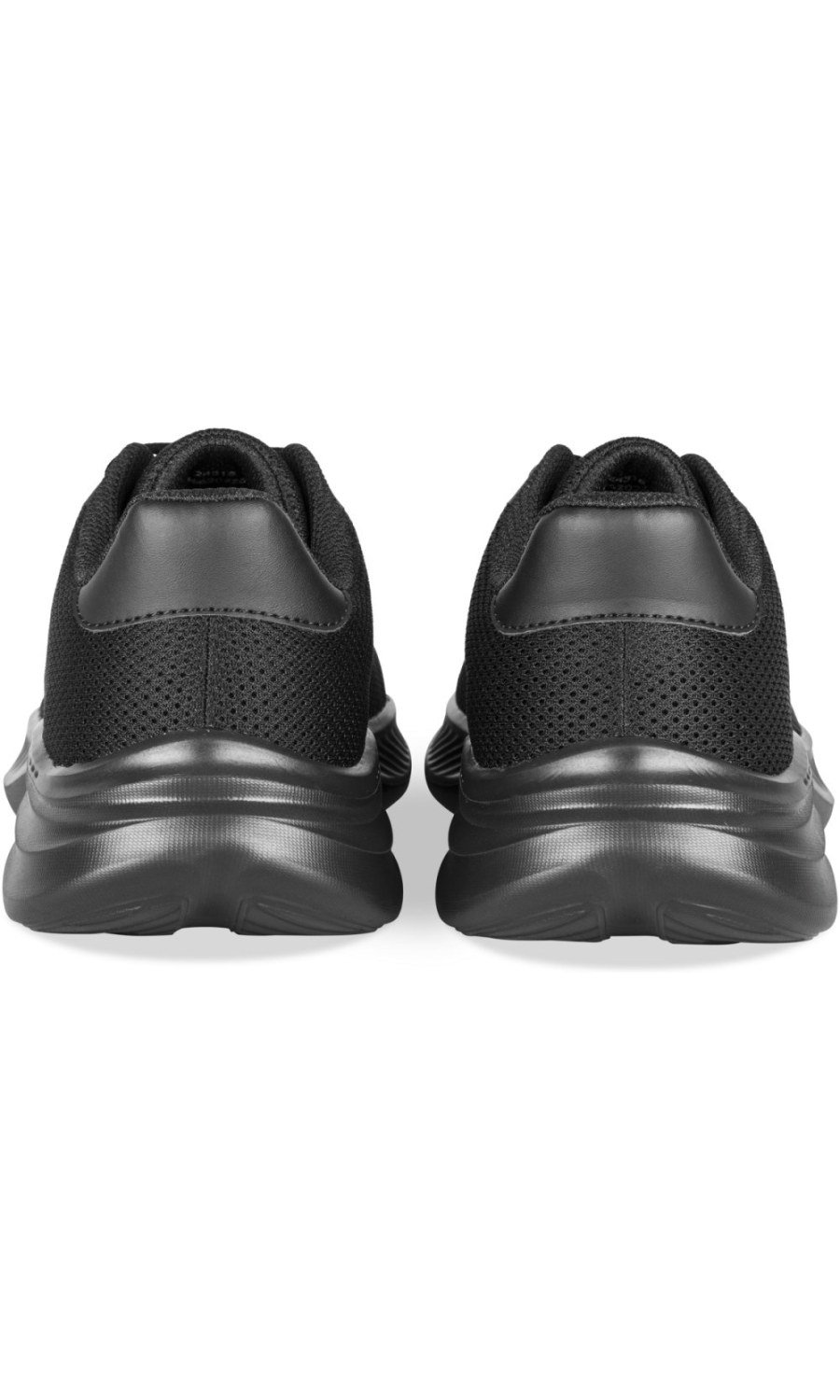 Black mesh running trainers