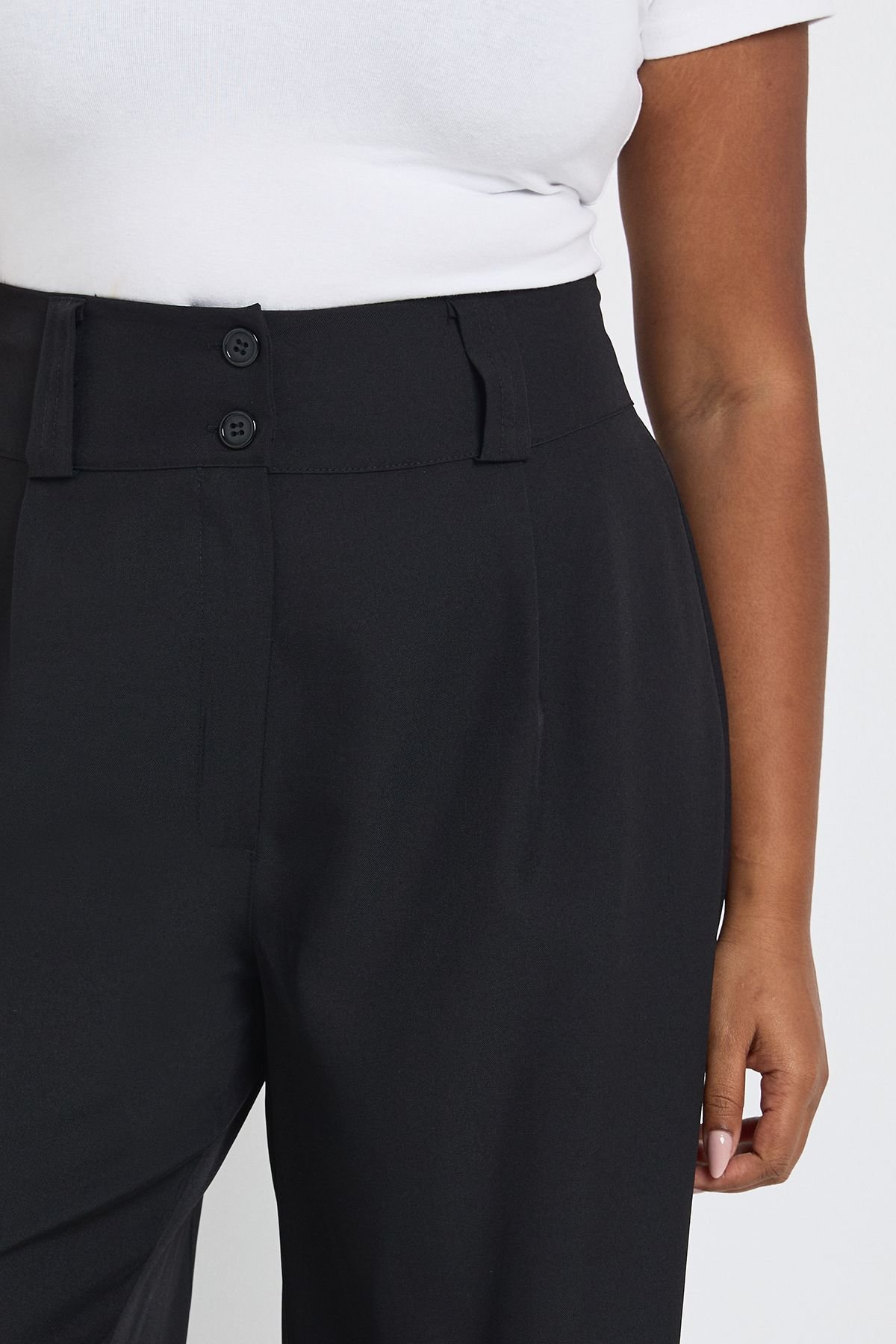 Pantalon tissé sur mesure - Grande taille