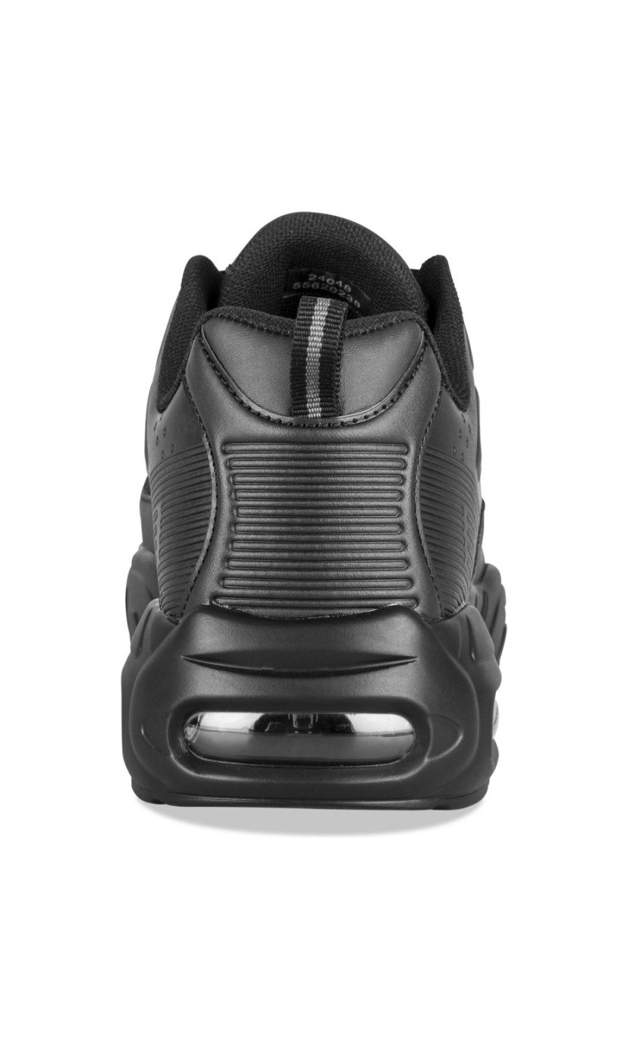 Black air bubble running trainers