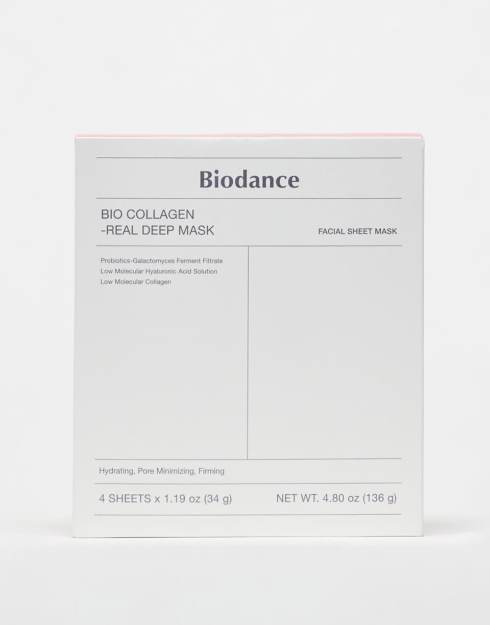 Lot d 4 masques en tissu Collagen-Real Deep