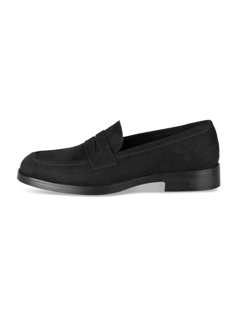Mocassins de ville en suédine noirs
