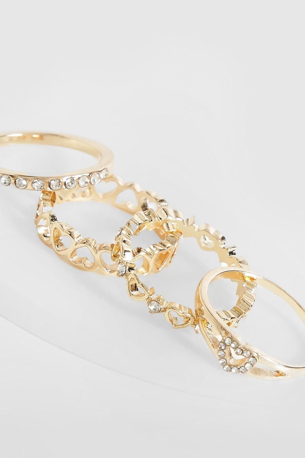 Heart ring set