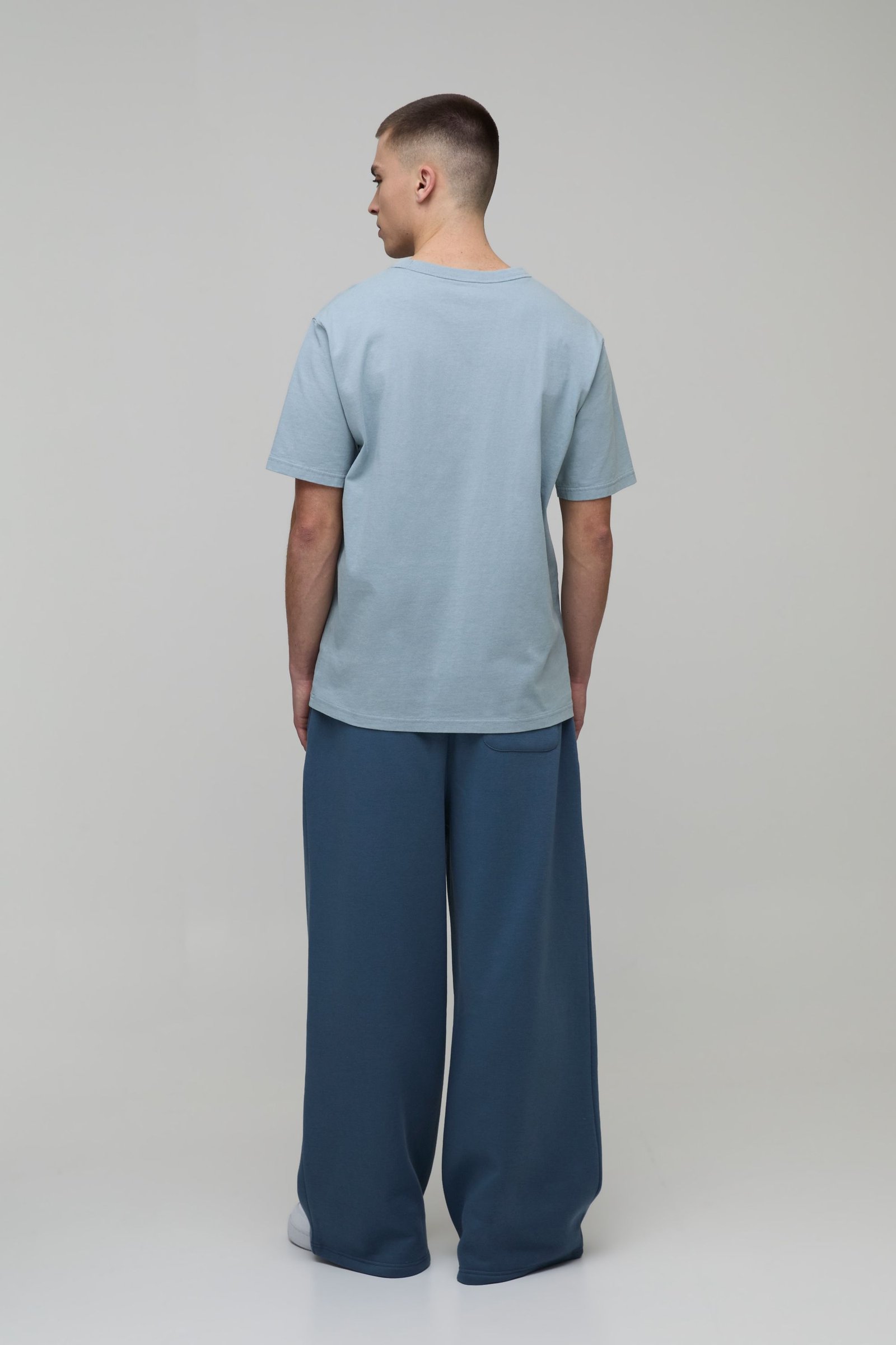 Jogger Imprimé À Jambes Extra Larges Et Taille Haute