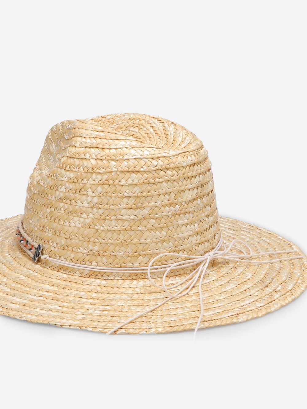 Chapeau panama en paille à galon tressé