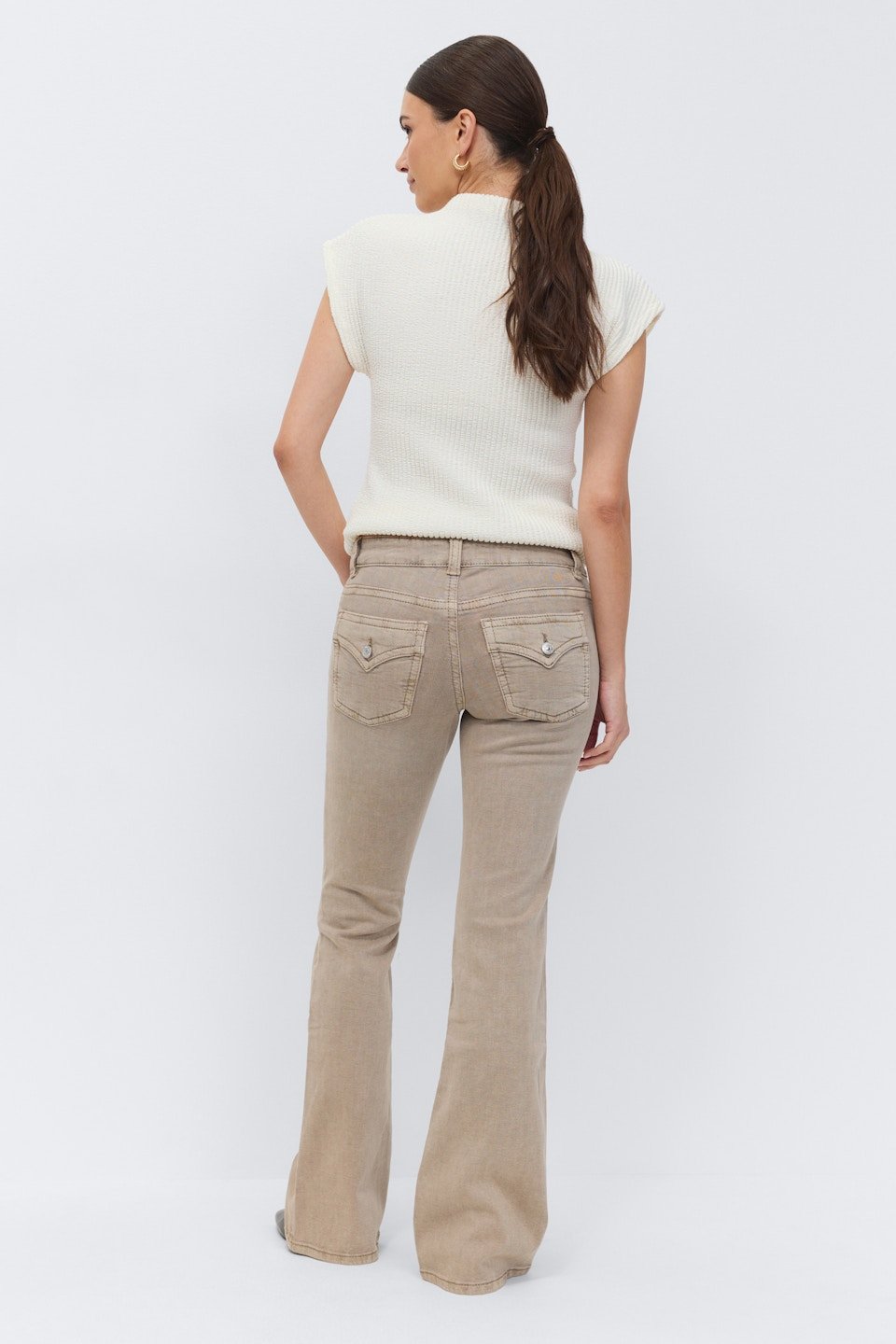 Jean bootcut taille basse