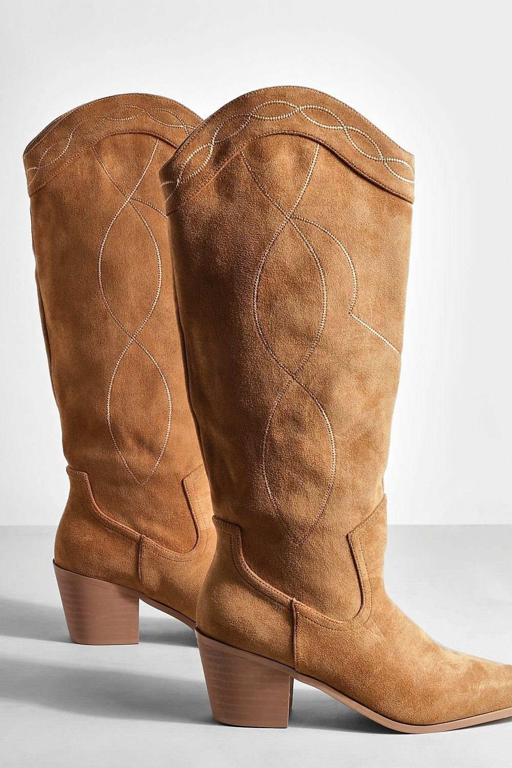 Bottes western f suédine