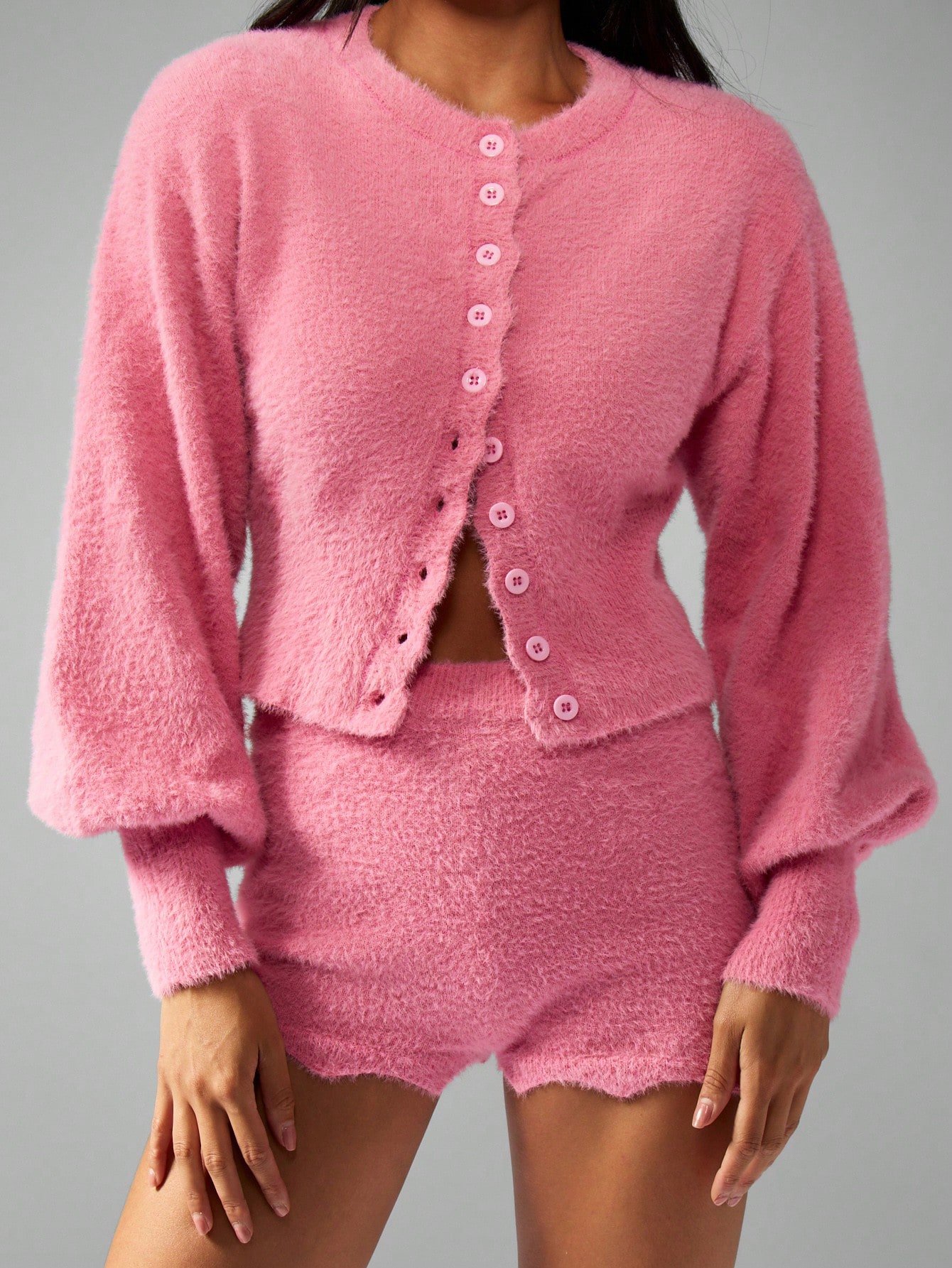 Cardigan f tricot moelleux m3a short