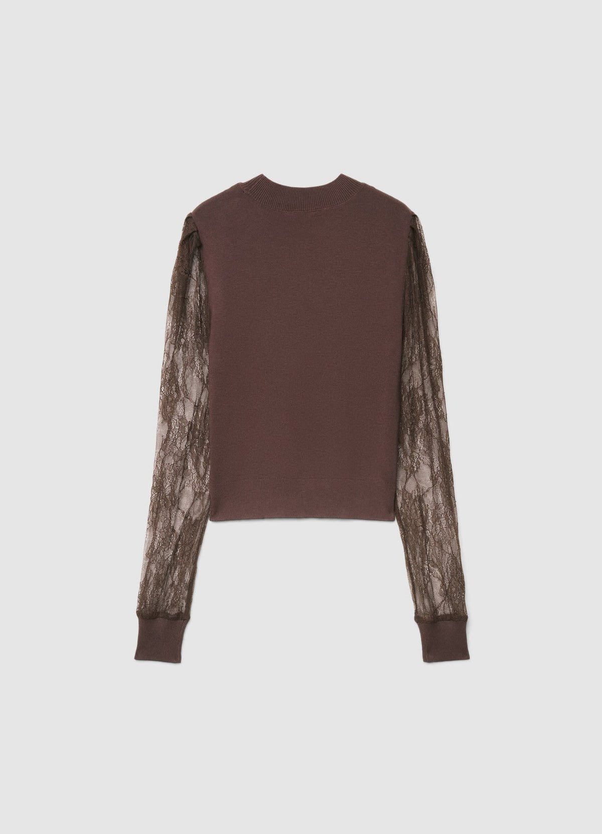 Top with long lace sleeves