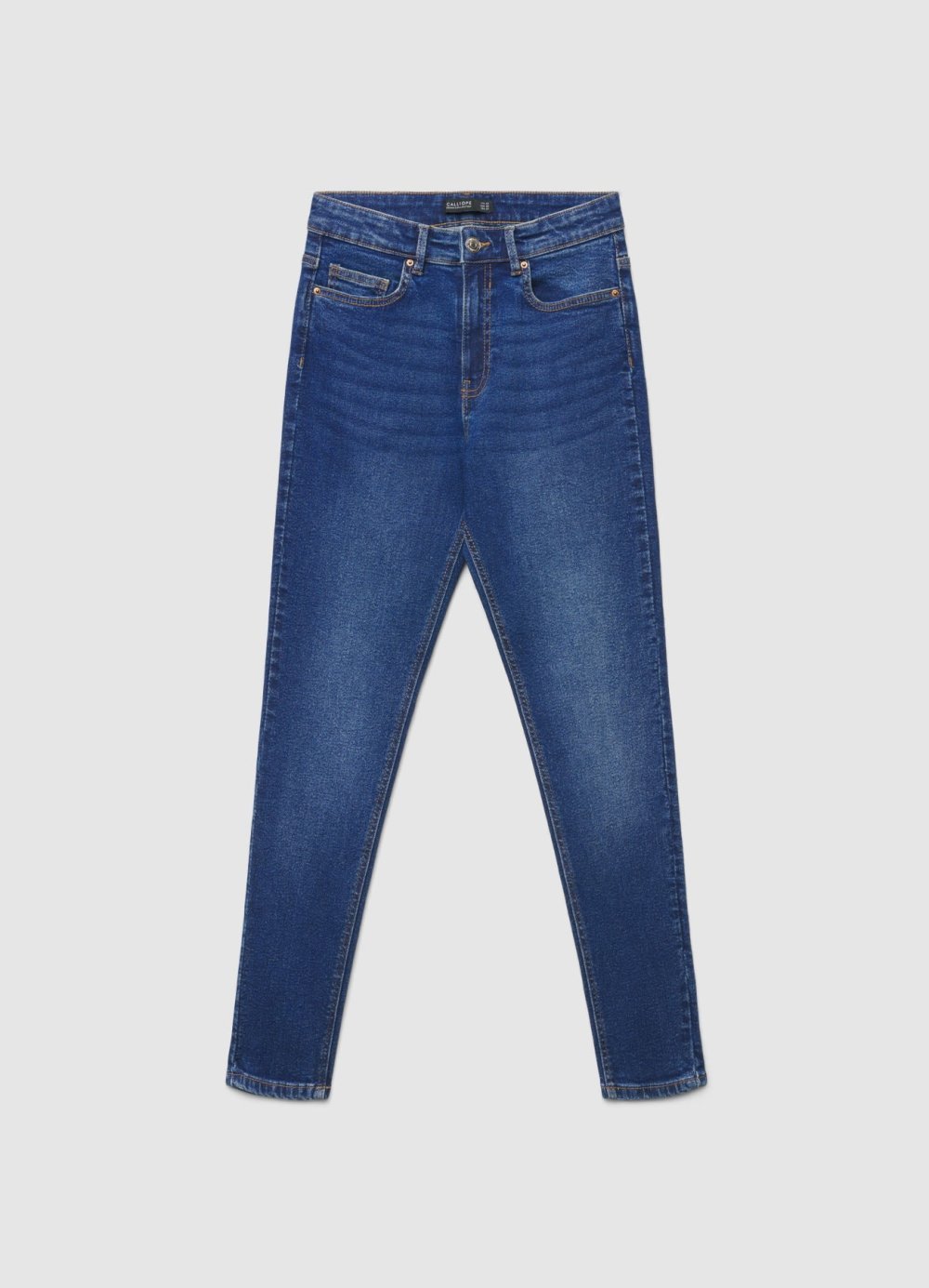Jean skinny uni bleu foncé