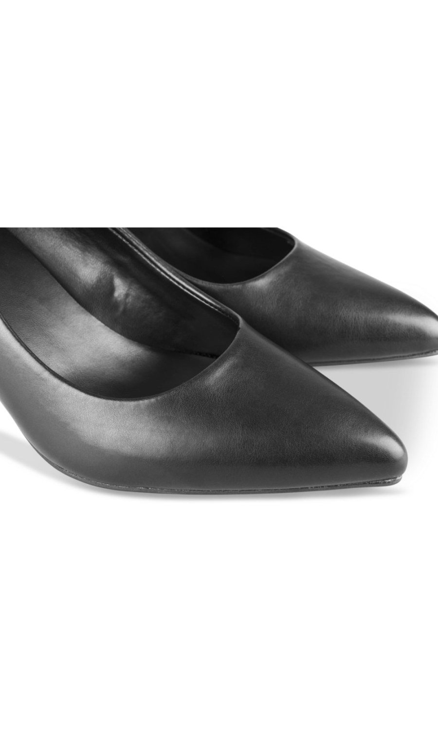 Black pointed stiletto 6 cm pumps