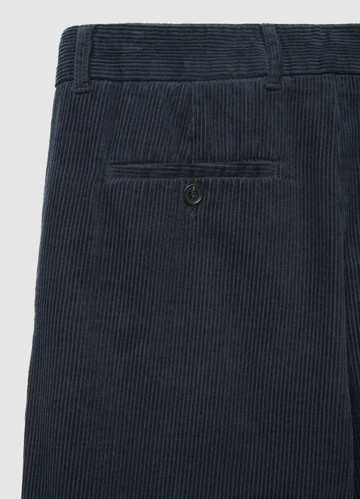 Double-pleat corduroy trousers