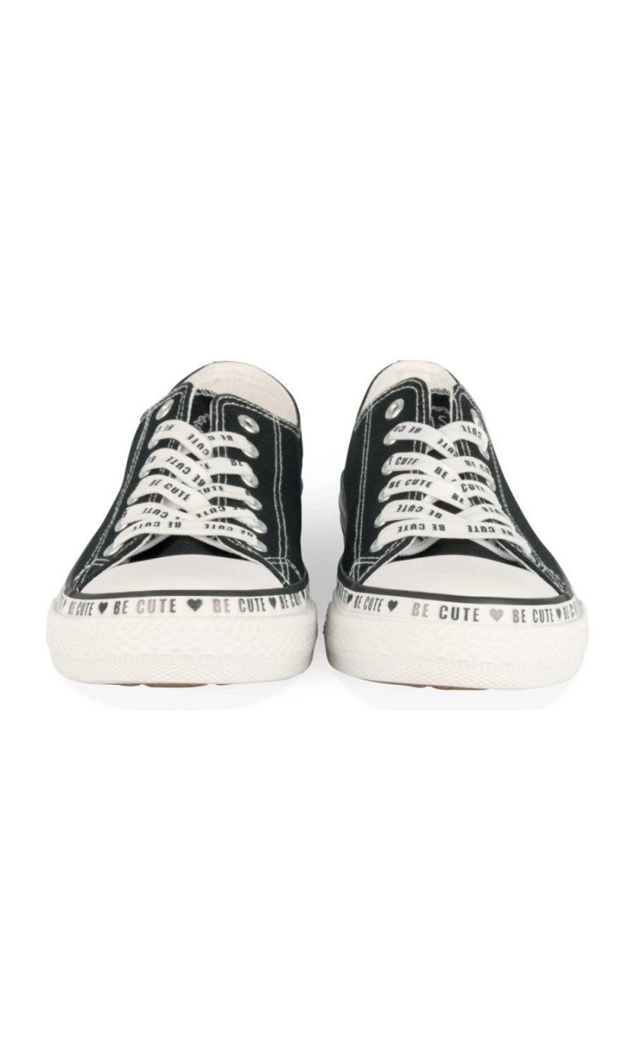 Black canvas sneakers, Be cute band