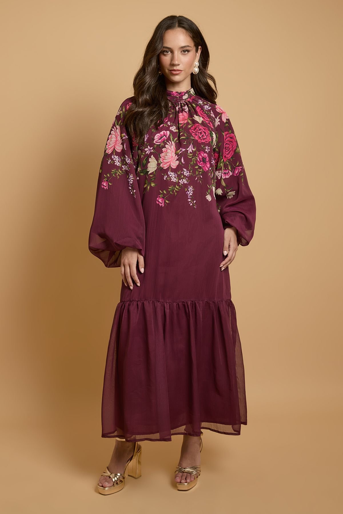 Robe longue bohème trapèze