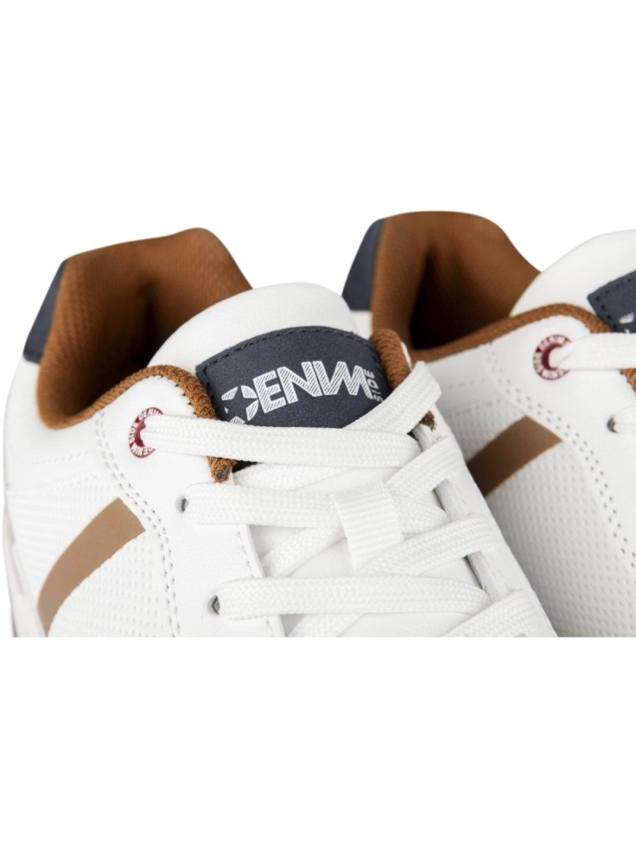 Baskets semelle gomme blanc et gris