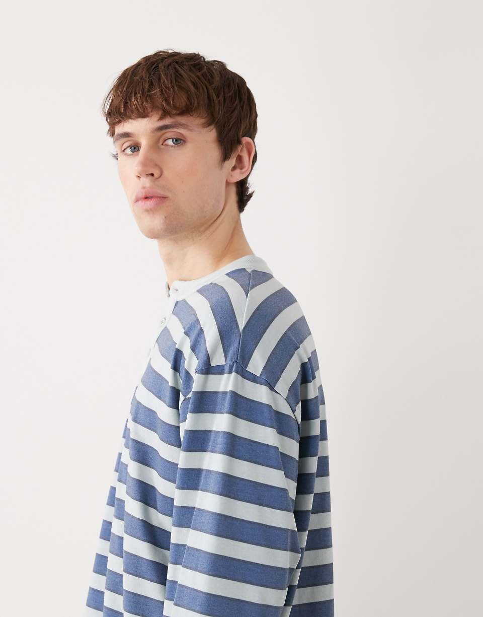 Top Henley b kmam twal - Zra9 mkhettet