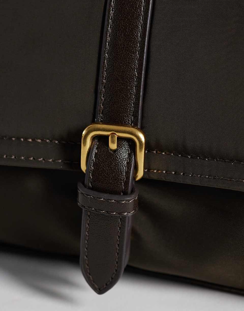 Sac porté épaule à boucle marron