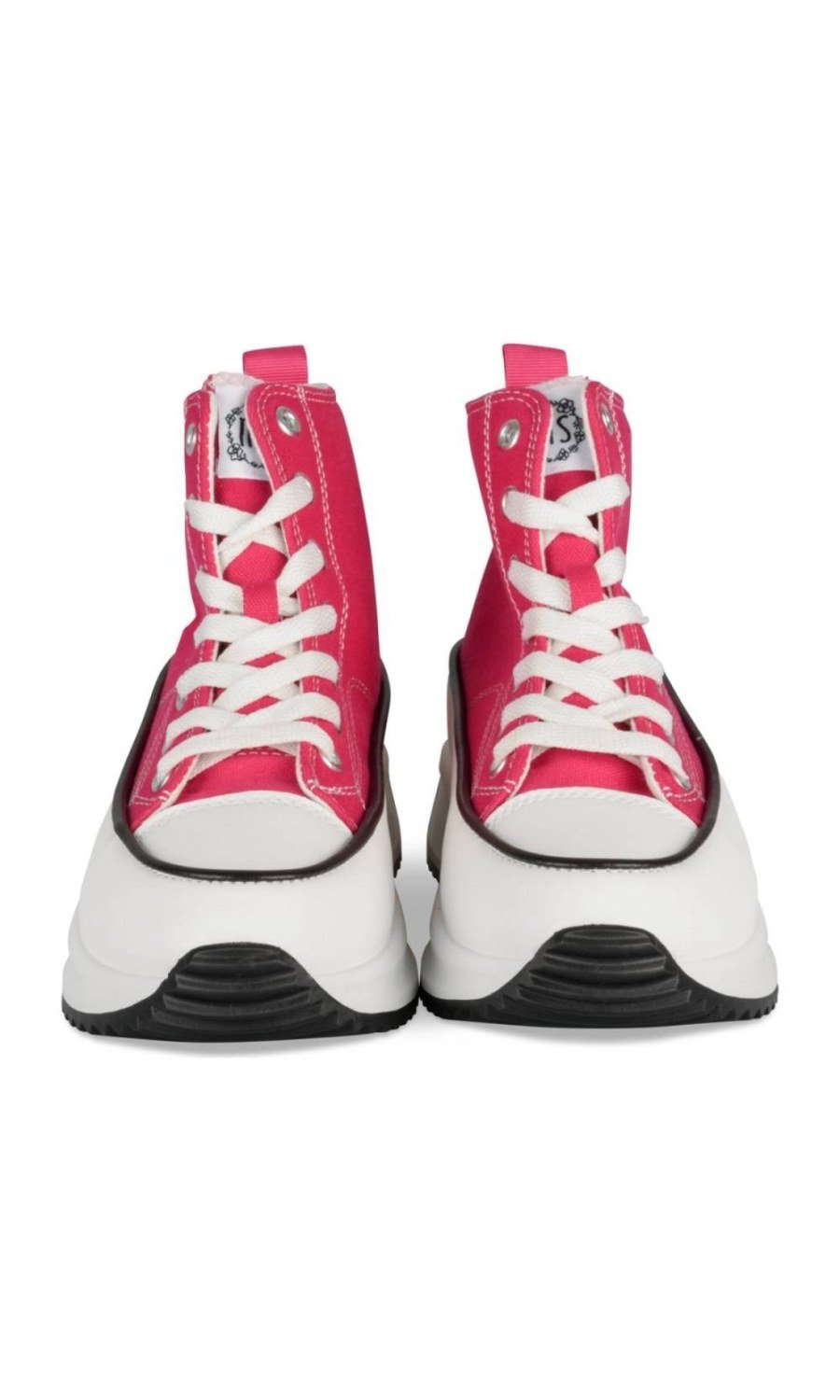 Baskets montantes plateforme fuchsia
