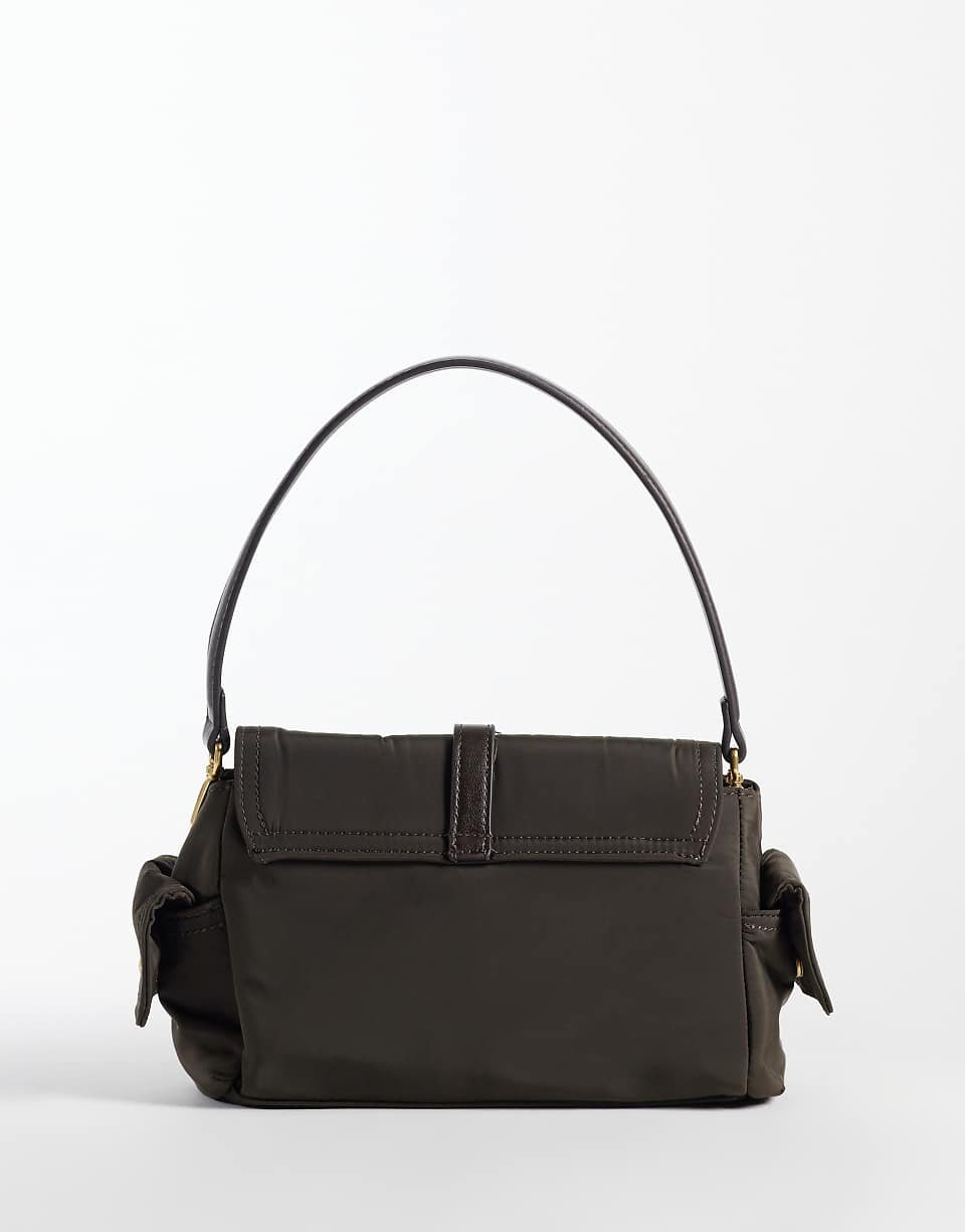 Sac porté épaule à boucle marron