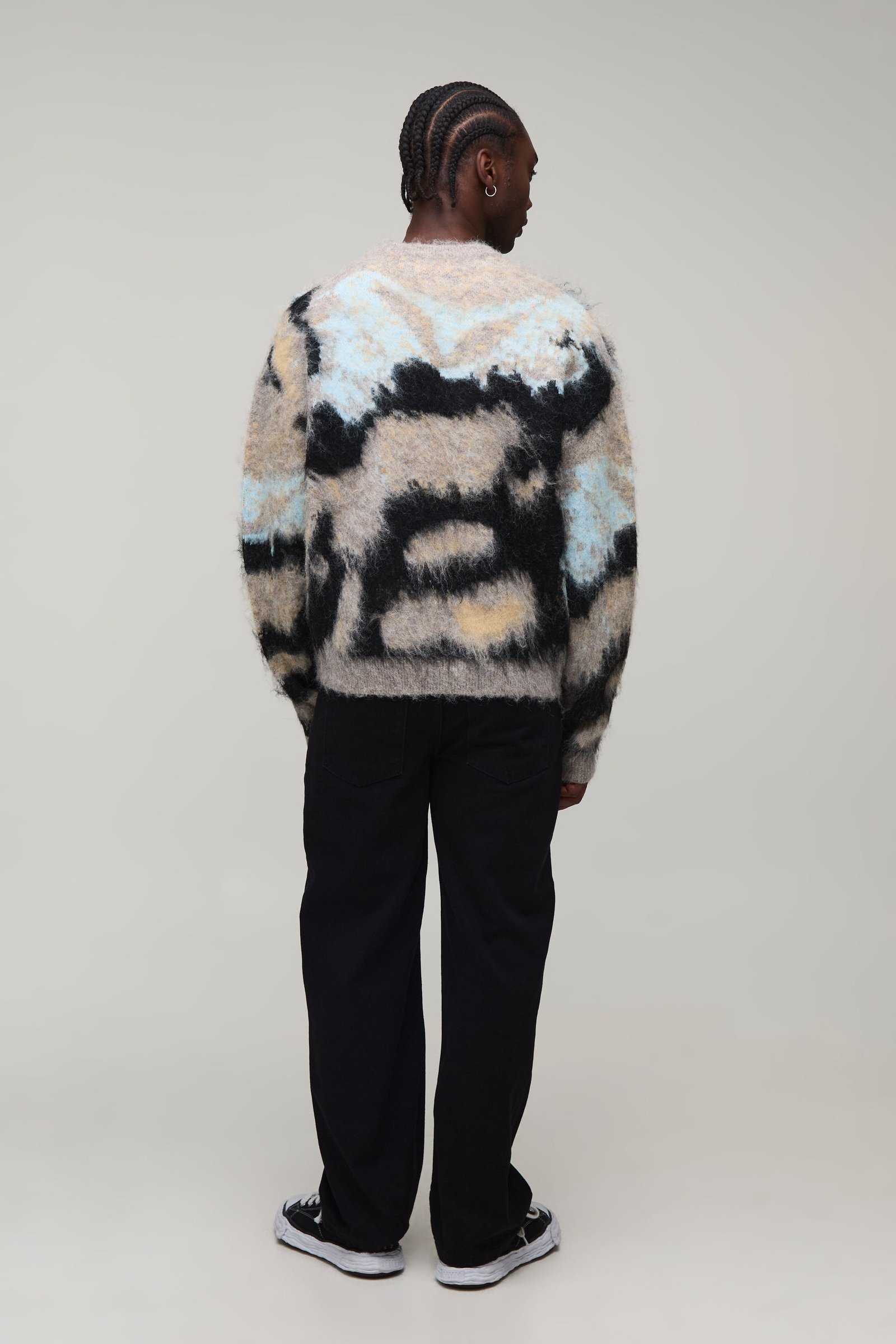 Pull oversize ombré abstrait - Tall