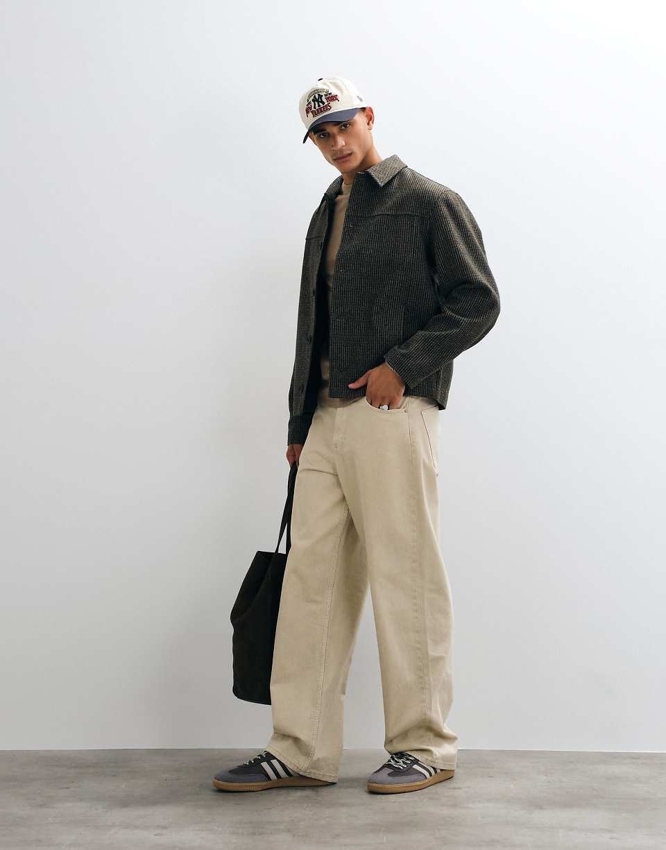 Veste effet laine à mini carreaux verte