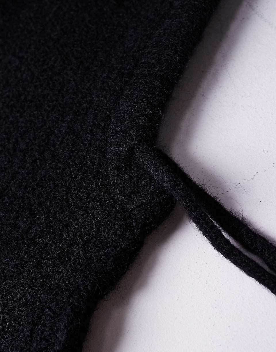 Cagoule en maille - Noir