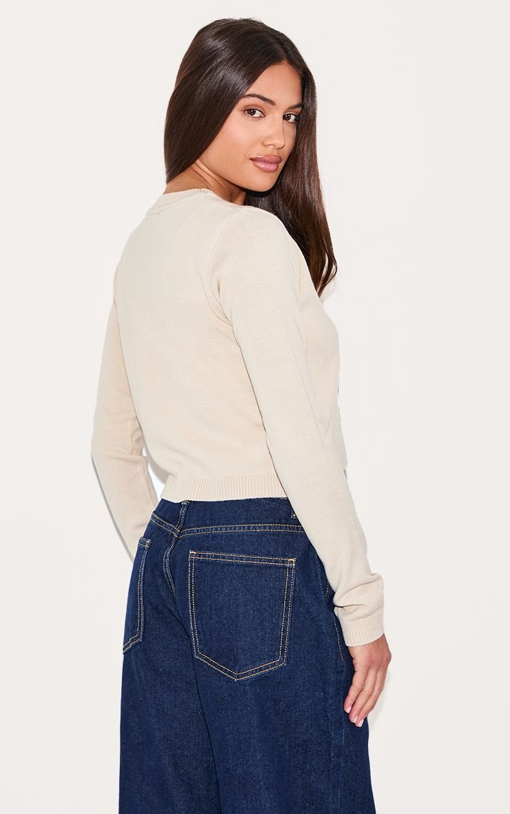 Marl knit button up cardigan