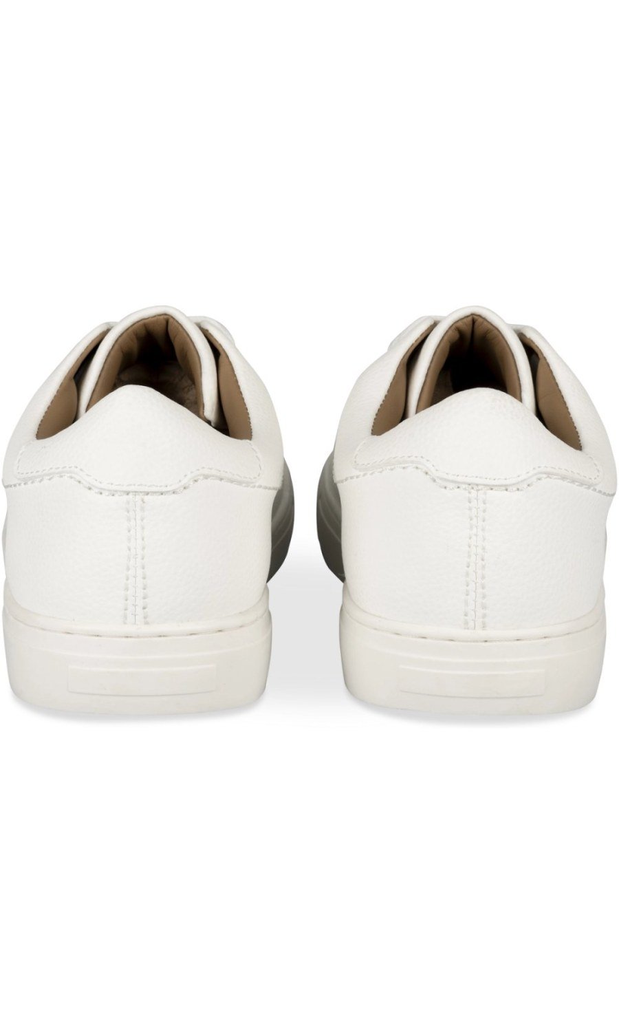 Baskets basses lisses bout rond blanches