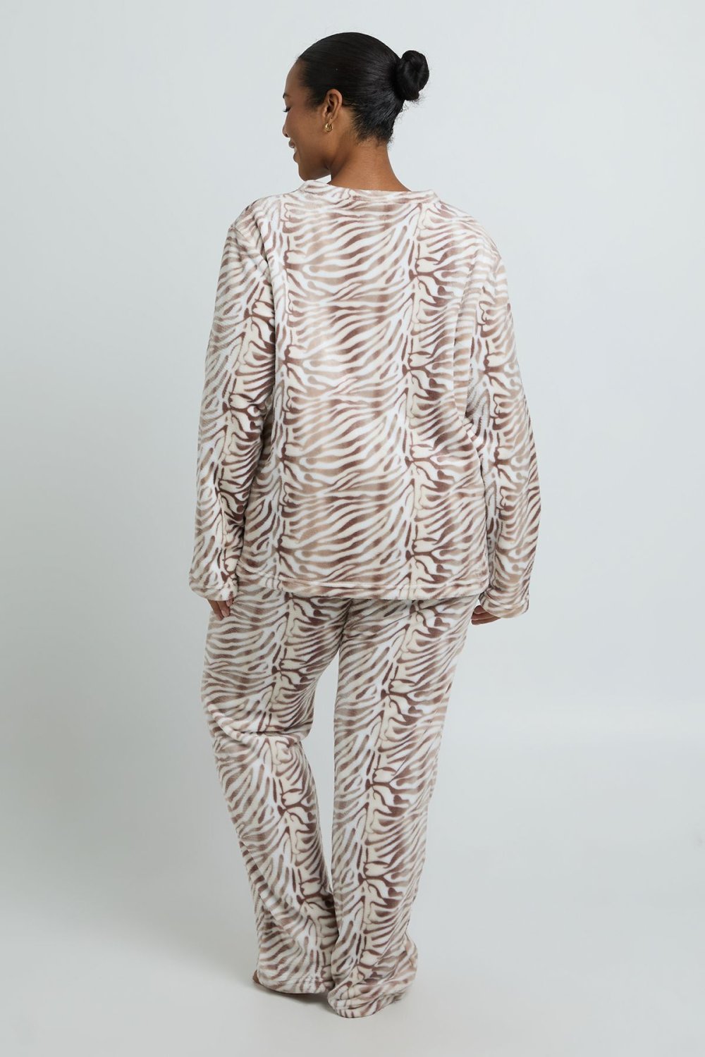 Pyjama haut et pantalon en polaire - Grande taille