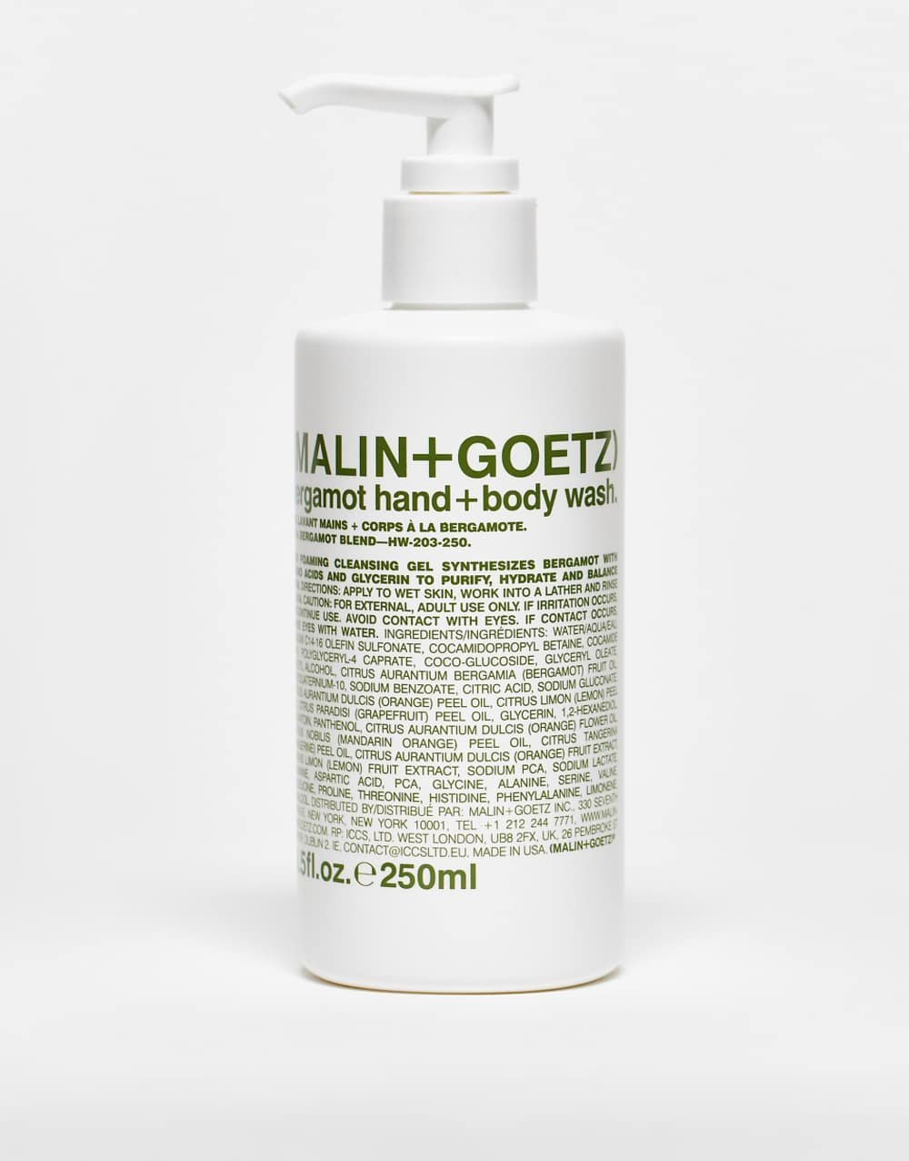 Gel lavant mains et corps Bergamot