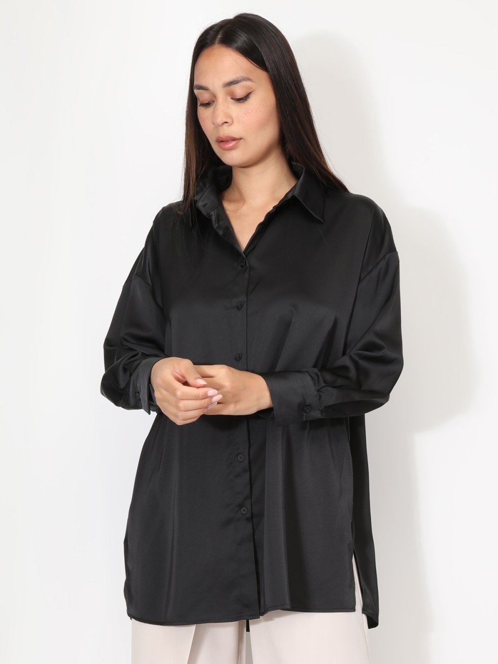 Chemise satinée oversize b fentat, khal
