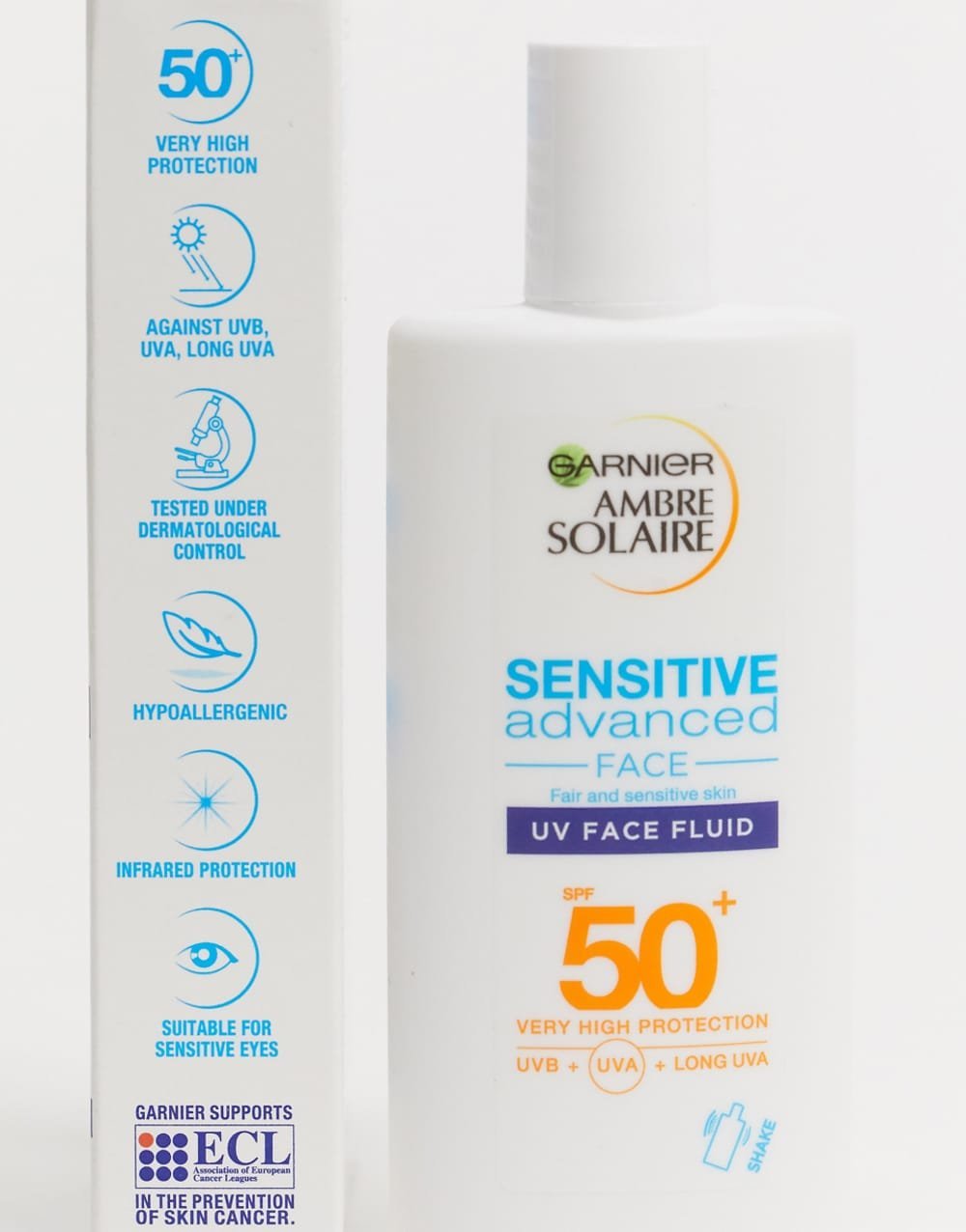 Fluide visage ultra léger peau sensible SPF 50 - 40 ml