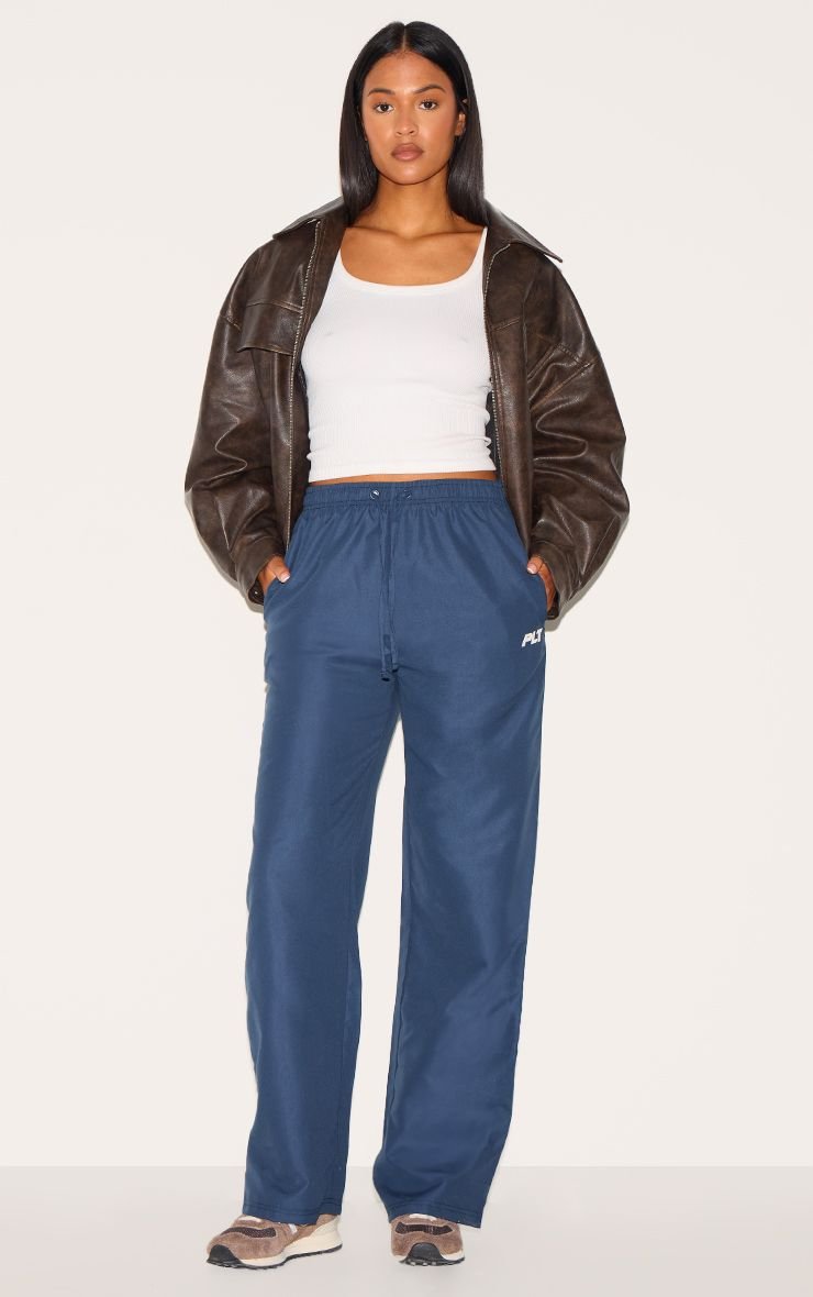 Pantalon Large À Cordon De Serrage En Tissu Shell PrettyLittleThing Tall