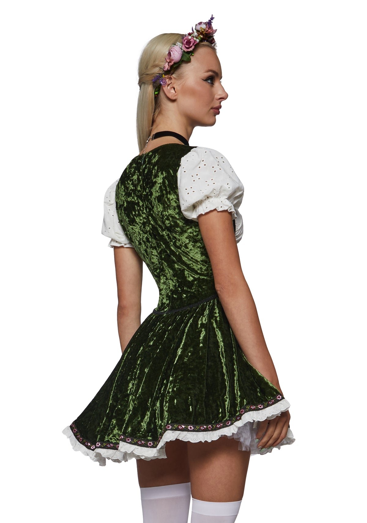 Bavarian maiden velvet costume