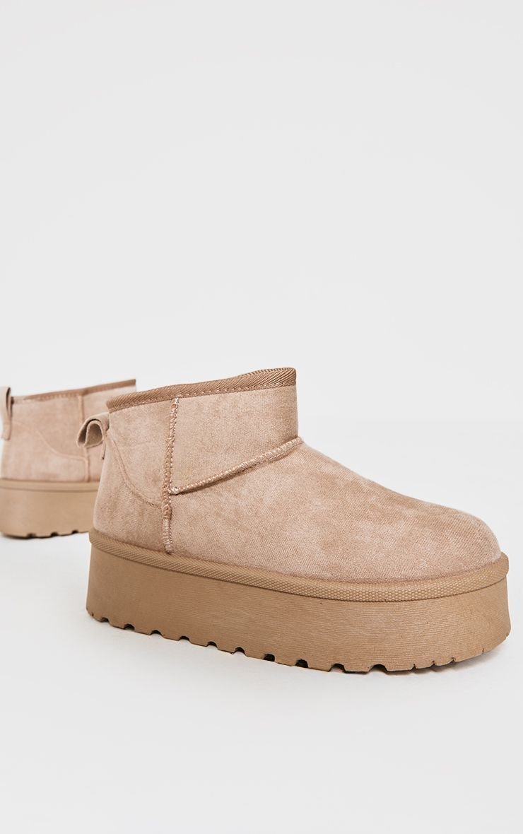 Bottines f suédine b plateforme