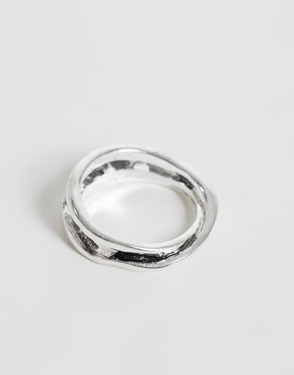 Interlinked double row molten ring