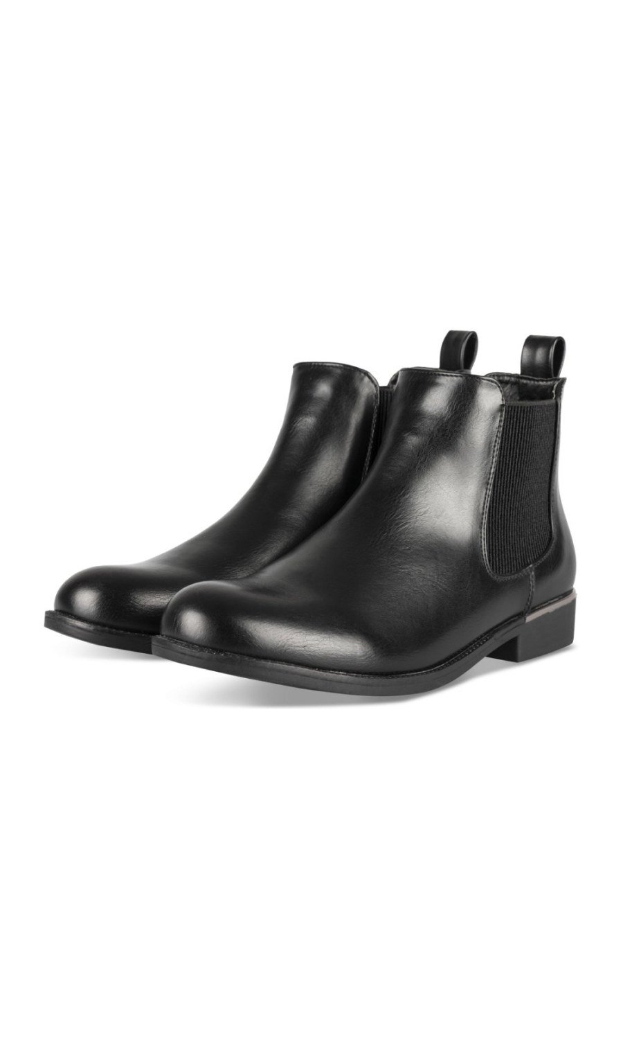 Bottines Chelsea liseré argenté noires