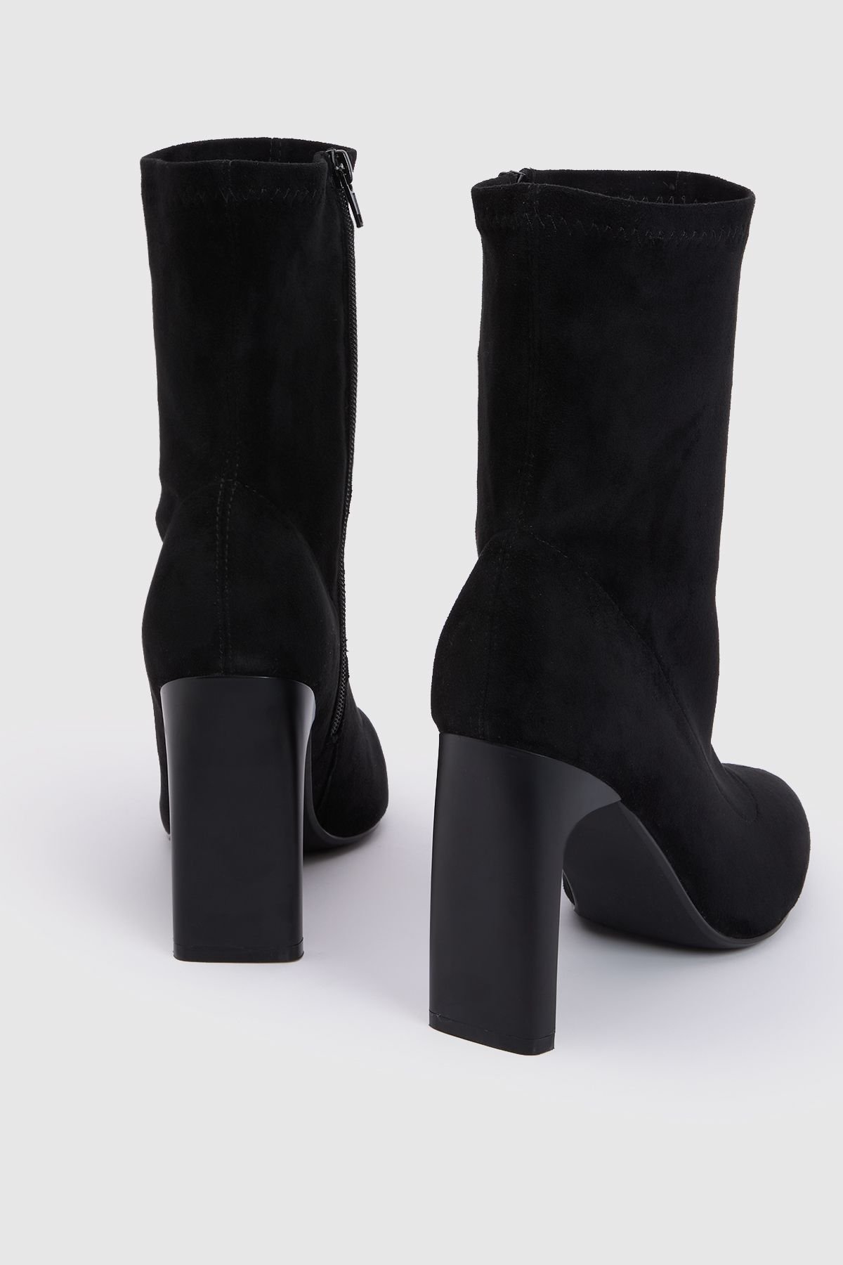 Bottines chaussettes extensibles à talon