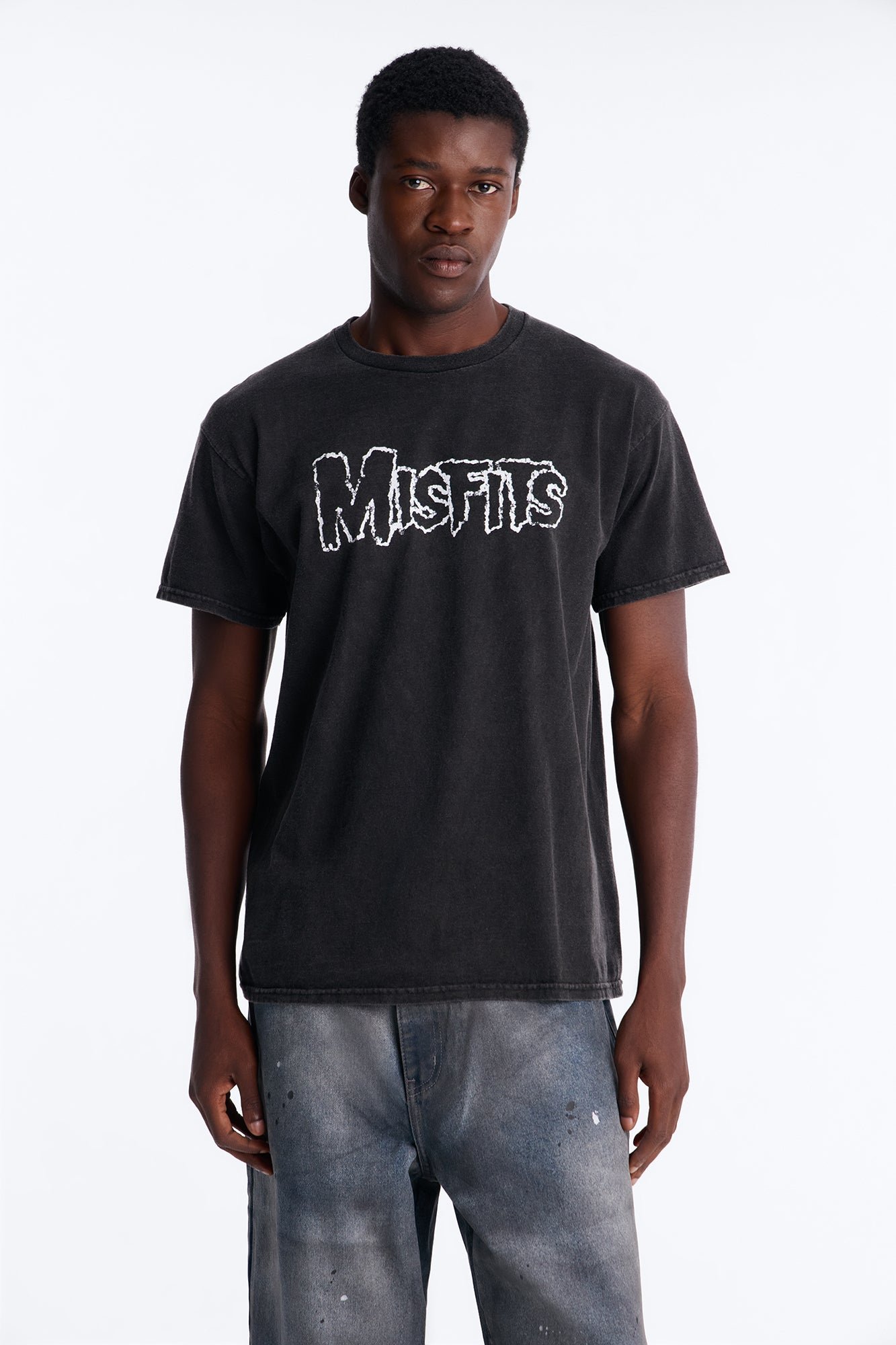 تي شيرت أوفرسايز بطبعة Misfits Skull