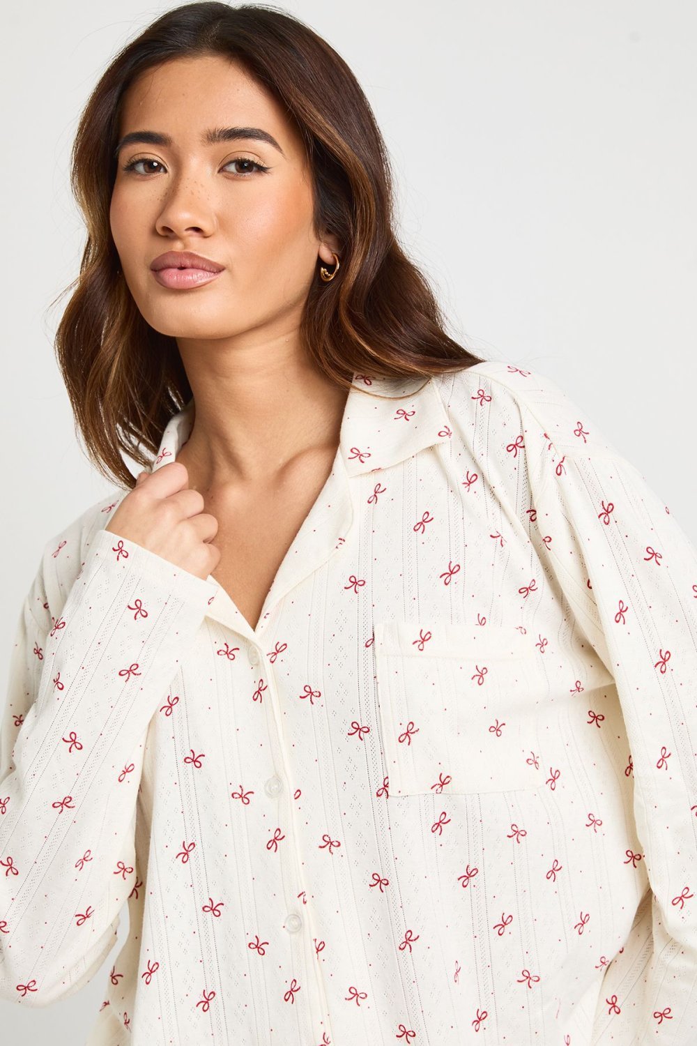 Pyjama chemise w sarwal f maille pointelle b fyonkat