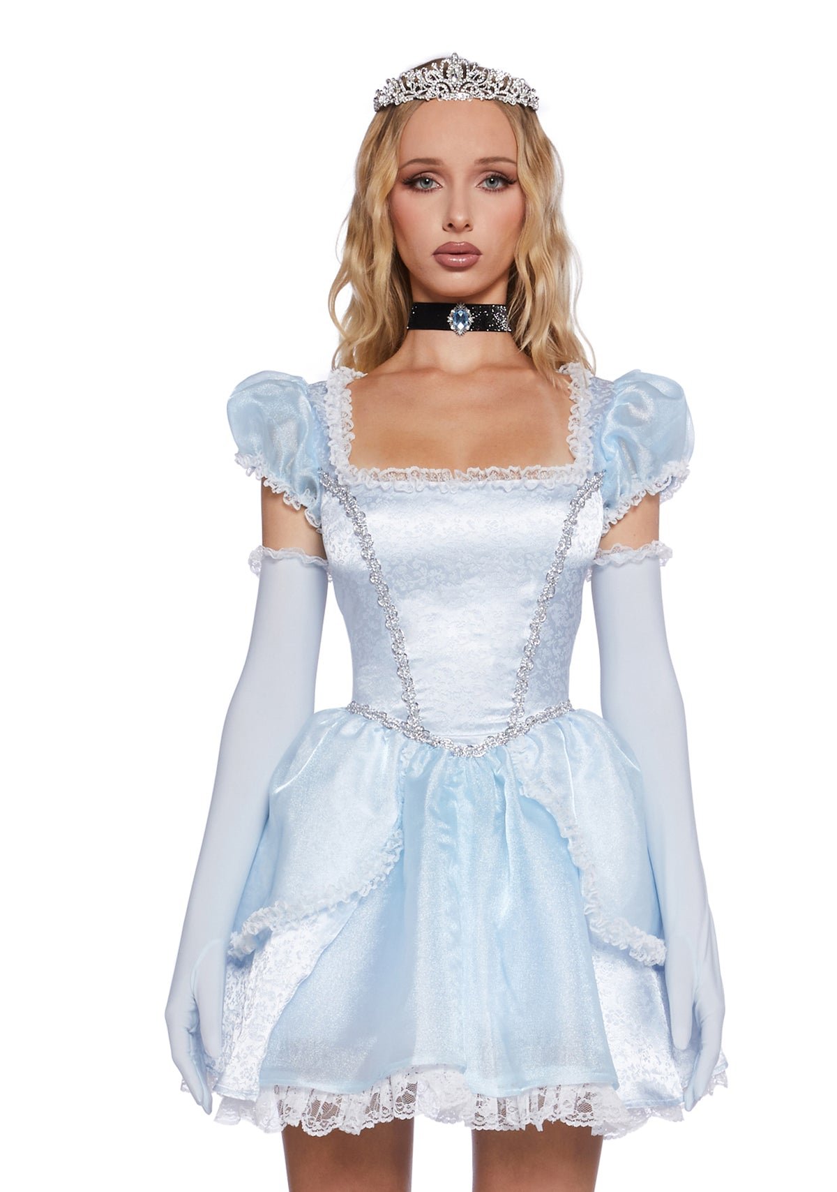 Déguisement de princesse pailletée avec diadème