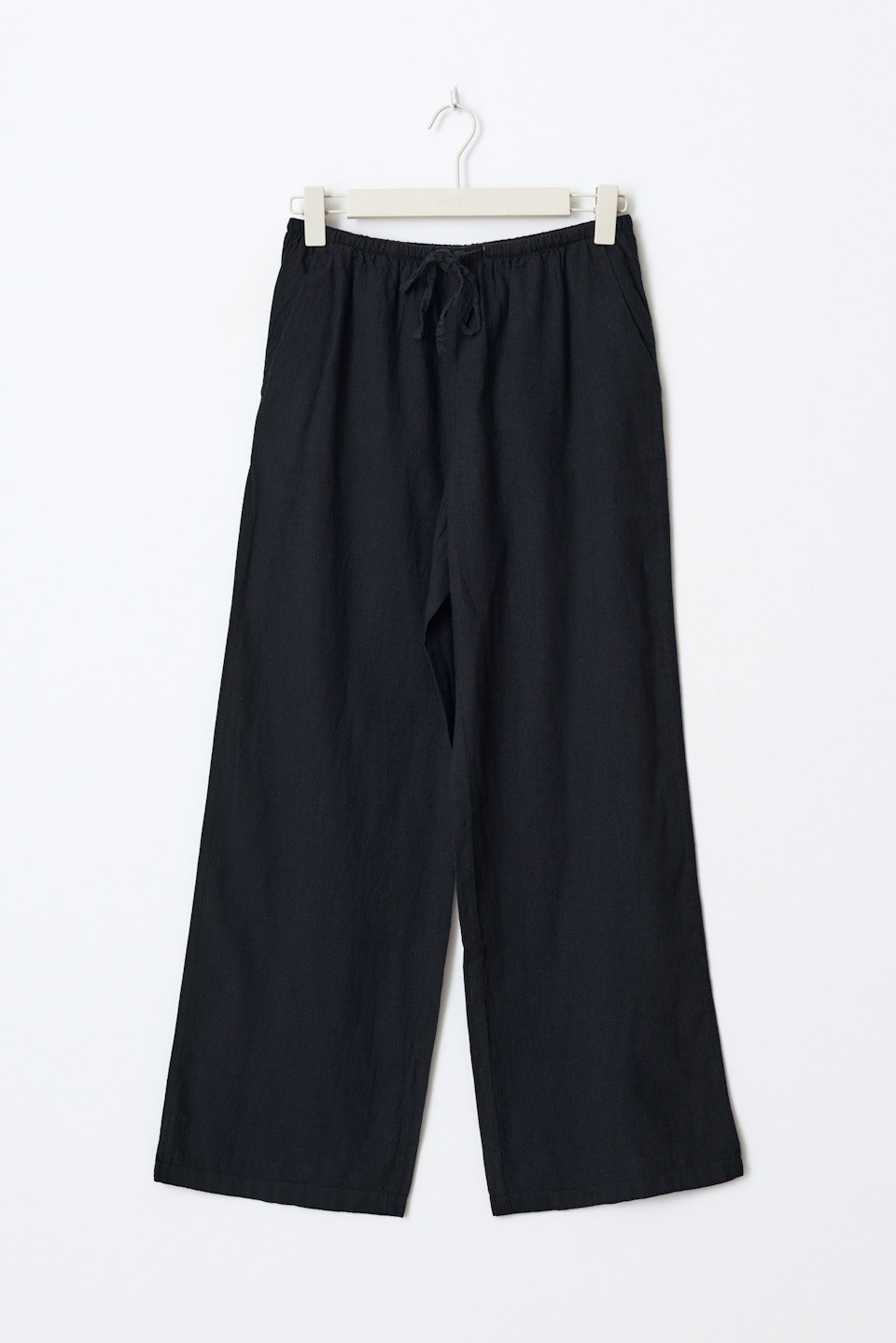 Pantalon large en lin mélangé