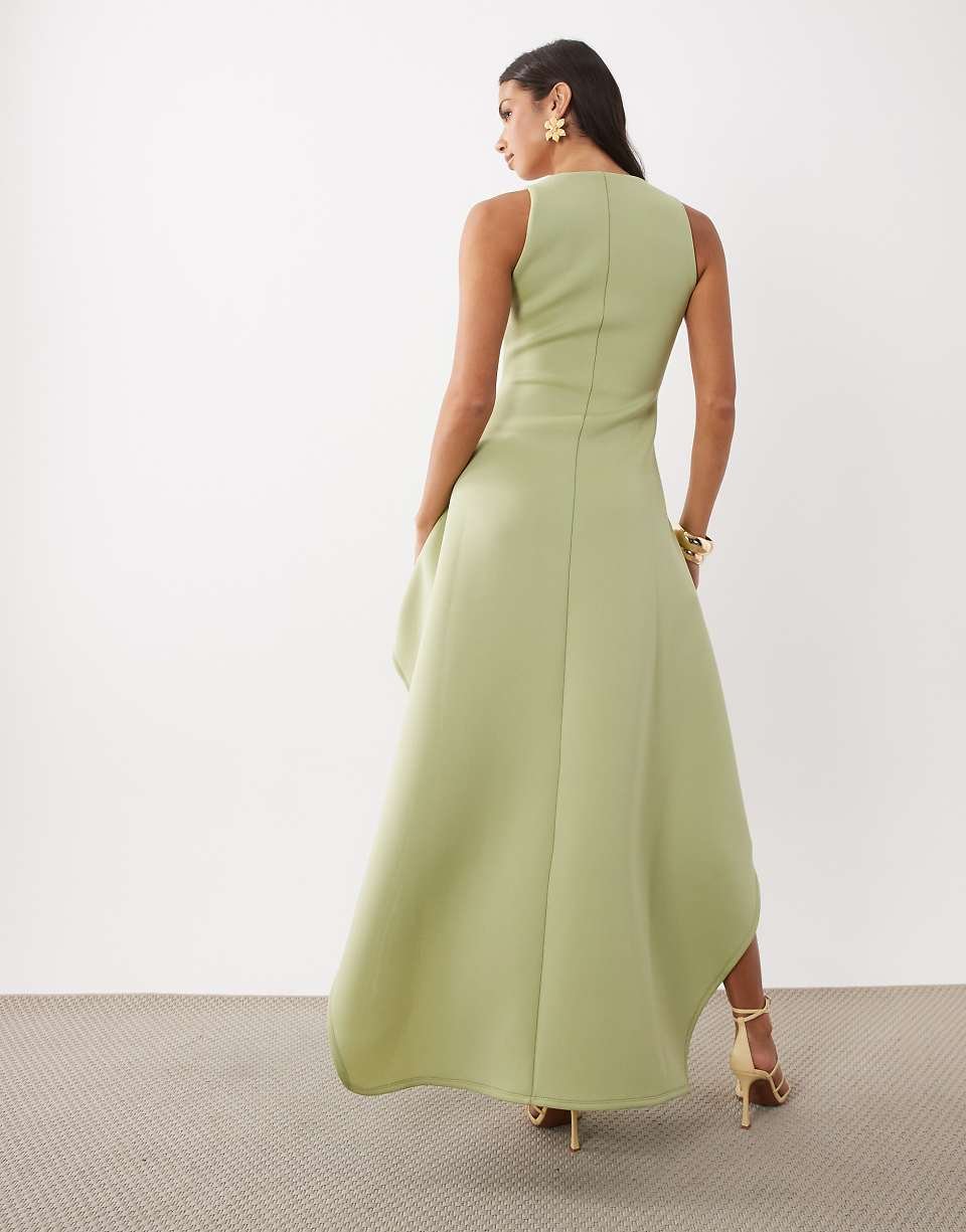Robe twila col rond b jnab ma7loulin